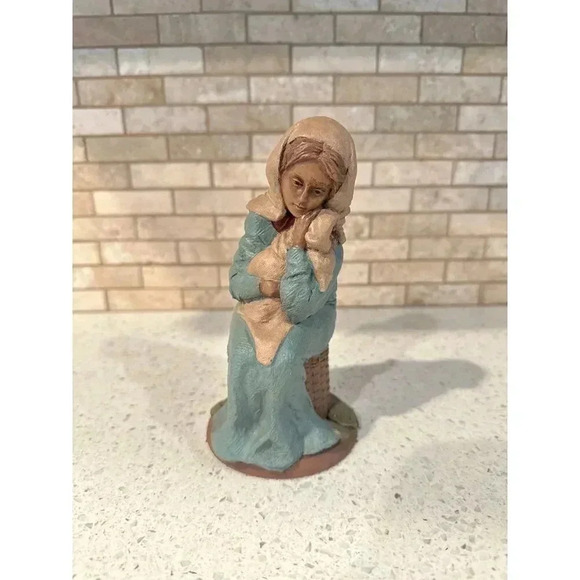 Cairn Tom Clark Mary-R II 1986 Vintage Nativity‎ Figurine With Baby Jesus (n) - Picture 1 of 3